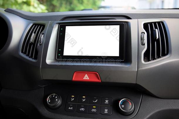 触摸多媒体体系和隔离的屏幕采用指已提到的人汽车