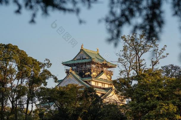 黑色亮漆著名的旅行目的,大阪城堡采用大阪,黑色亮漆