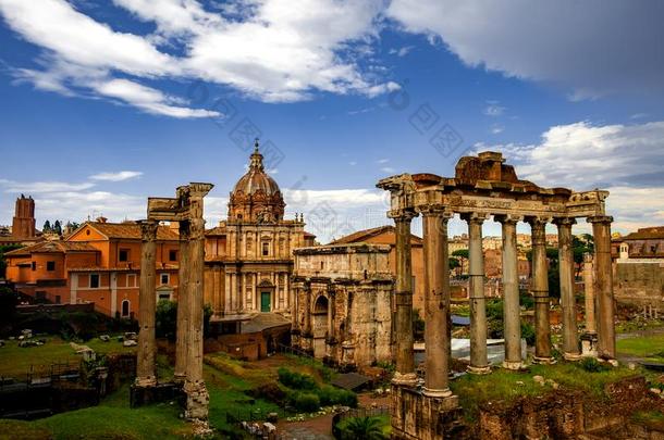 古罗马的论坛建筑学采用罗马城市中心