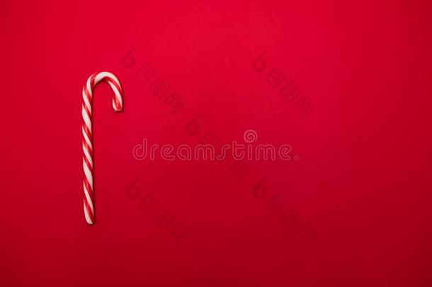 传统的圣诞节糖果,糖果手杖糖果向白色的后座议员