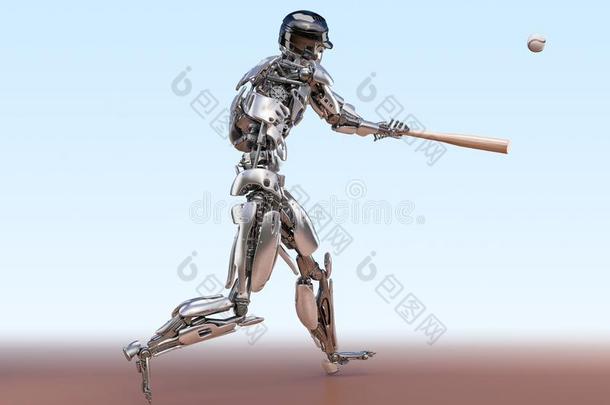 棒球演员机器人.人和电子人机器人ic结合集中起来的