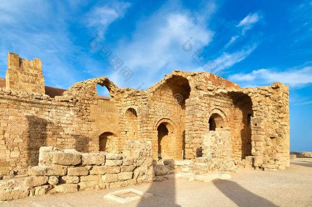林佐斯古希腊城市的卫城<strong>加强</strong>的城堡在的时候夏观光的海索