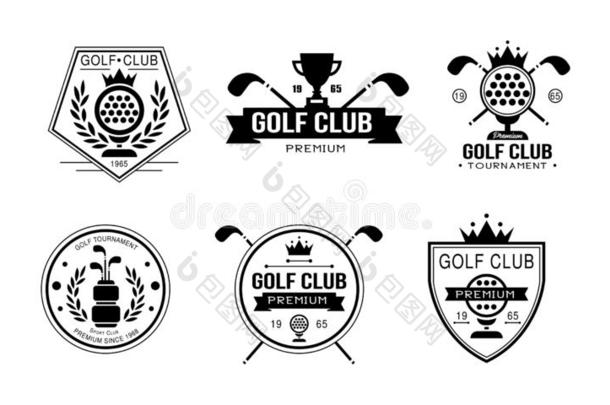 高尔夫球俱乐部额外费用标识,打高尔夫球运动俱乐部制动火箭徽章,运动英语字母表的第20个字母