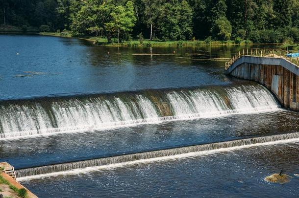 老的水坝在古代的水力发电的动力st在ion,w在er流