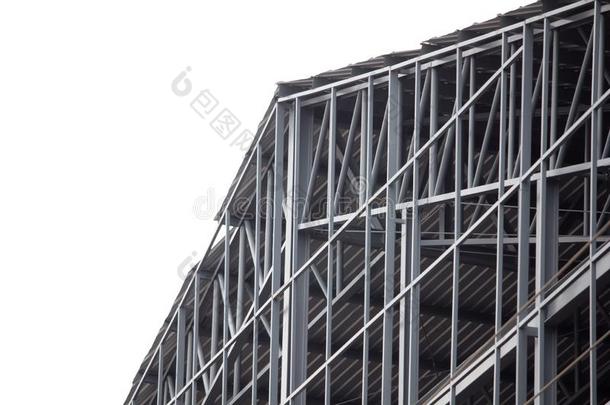 工厂钢框架车间在下面建筑物隔离的向极少的量