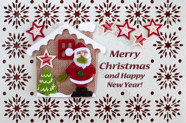圣诞节卡片和问候文本,装饰的装饰SociedeAnonimaNacionaldeTransportsAereos国家航空运输公司