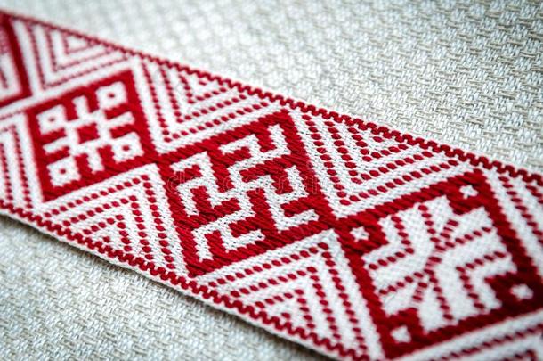 拉脱维亚文化象征-特写镜头关于列尔瓦德列尔瓦德腰带