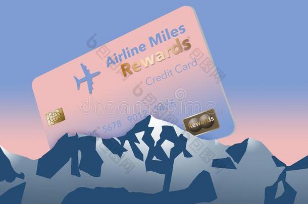 在这里是（be的三单形式一航空公司报酬信誉卡片,一频繁的飞行器驾驶员信誉