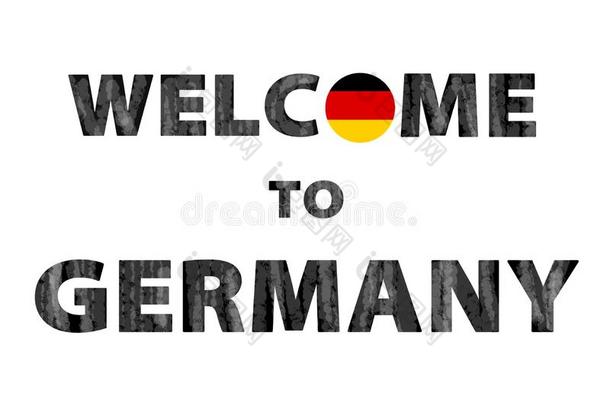 欢迎向德国,超级的质量抽象的商业海报