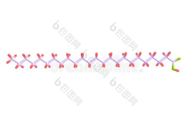 Tetracosanoic酸味的分子的<strong>结构</strong>隔离的向白色的