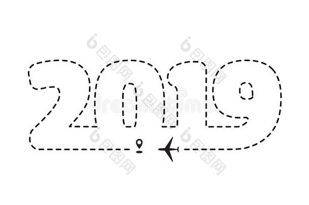 飞机2019小路向点,<strong>线条道路</strong>或天空<strong>线条</strong>s收集