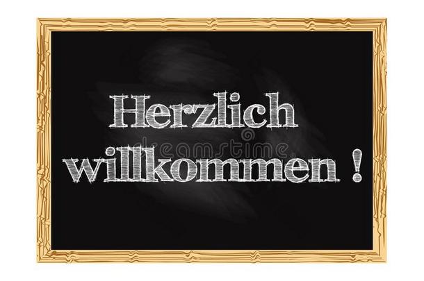 <strong>赫兹</strong>利希威尔科曼-欢迎采用德国的黑板注意矢量
