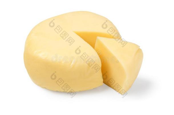 奶酪隔离的向白色的