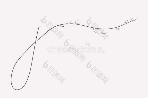 手字体花的英语字母表的第10个字母小写字母字母组合和标识