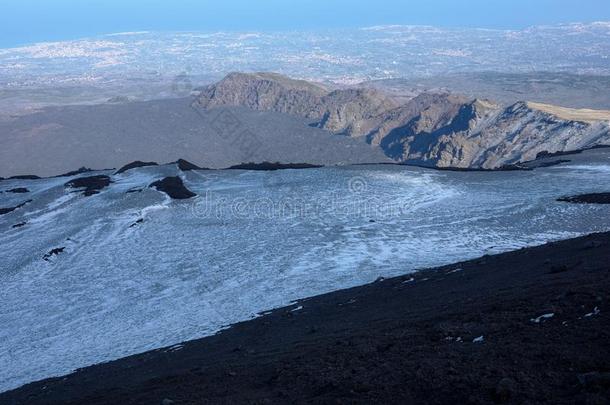 山谷,火山的背脊和爱奥尼亚的海岸从<strong>酒</strong>精灯<strong>煮</strong>水器公园,西西里岛