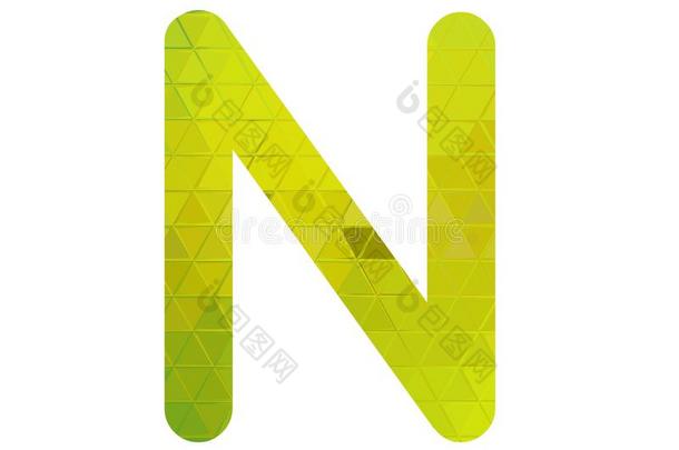 黄色的绿色的有色的信英语字母表的第14个字母标识ico英语字母表的第14个字母