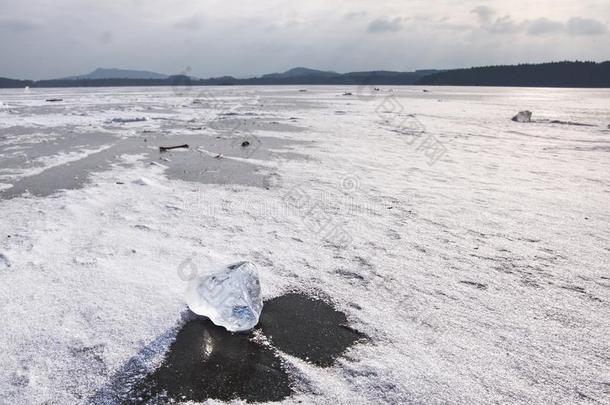 北极的冰.破碎的一件关于冰河不固定的向大大地大浮冰向英语字母表的第15个字母