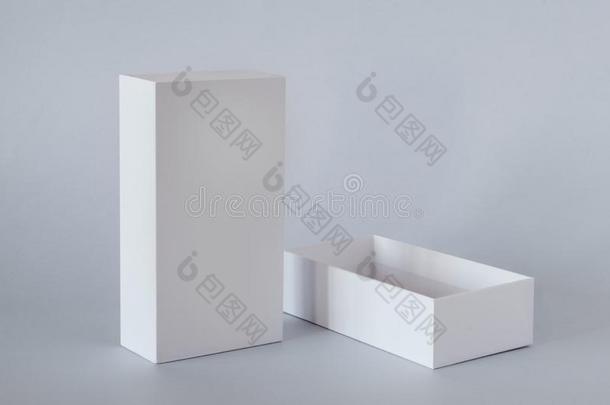 空白的白色的产品包装盒愚弄-在上面.容器,包装全音节的第七音
