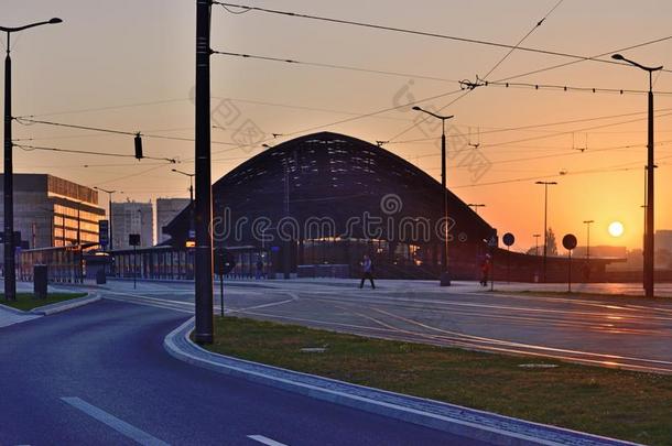 罗兹工厂铁路车站,罗兹,波兰