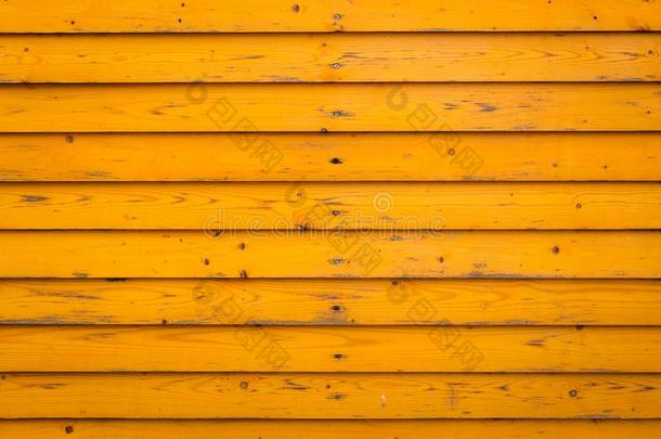 水平的老的木材栅栏背景.老的木材en木板和yellow黄色