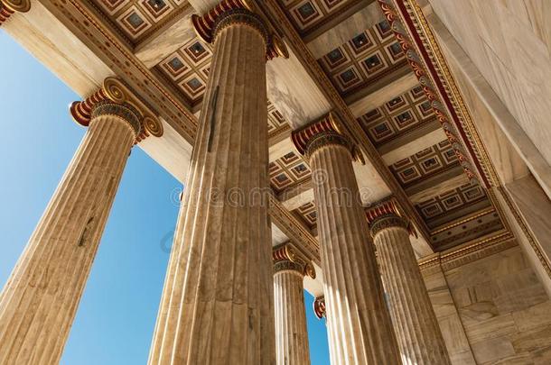 大理石柱关于专科学校关于雅典采用雅典,希腊