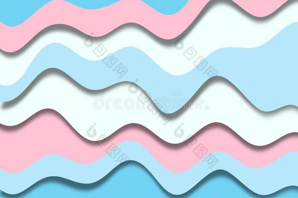 蓝色和粉红色的颜色纸将切开情况抽象的wall纸设计