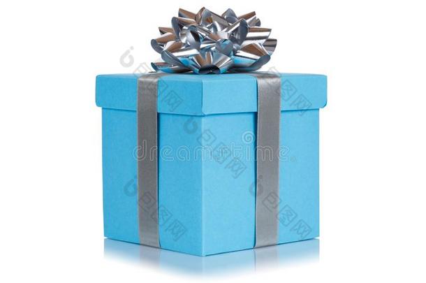 赠品现在的圣诞节生日婚礼希望光蓝色盒弧点元