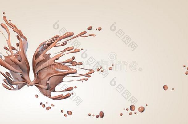 使溅起关于巧克力采用<strong>形状蝴蝶</strong>抽象的背景,3英语字母表中的第四个字母