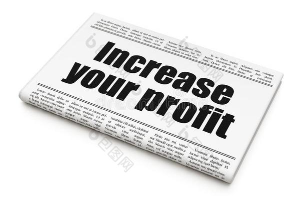 财政观念:报纸大字标题增加你的收益