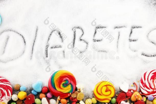 日常饮食和重量损失,否认关于甜的.糖尿病文本和康塞普