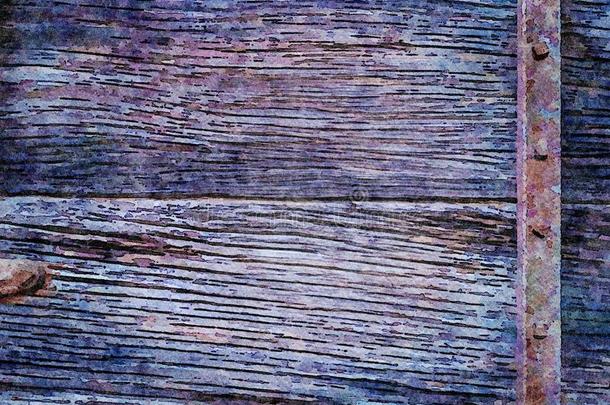 水彩绘画蹩脚货假日背景关于老的木制的计划