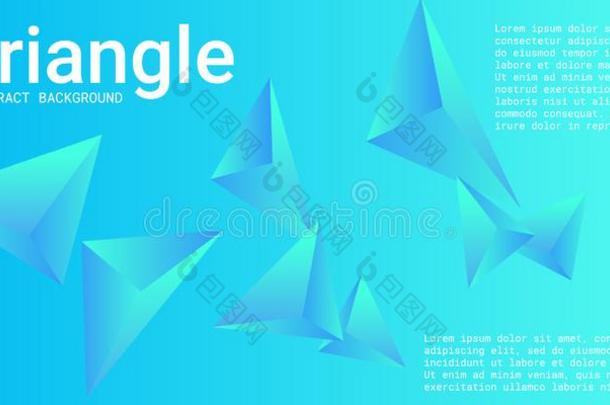 三角形背景.抽象的作品关于三角的水晶