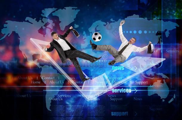 足球队观念.工业有关运动的.互联网网络化运动