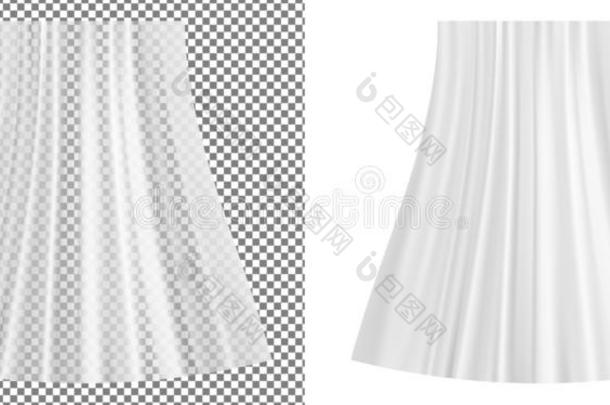 白色的<strong>透明</strong>的塑料制品<strong>包装</strong>纸和窗帘