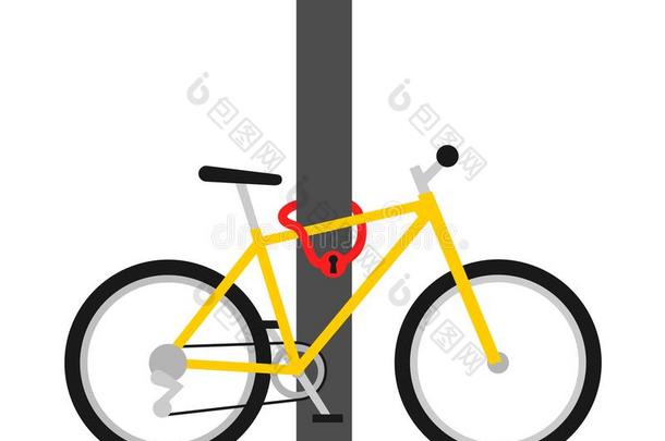 自行车锁-安全和保护反对小偷和抢劫案