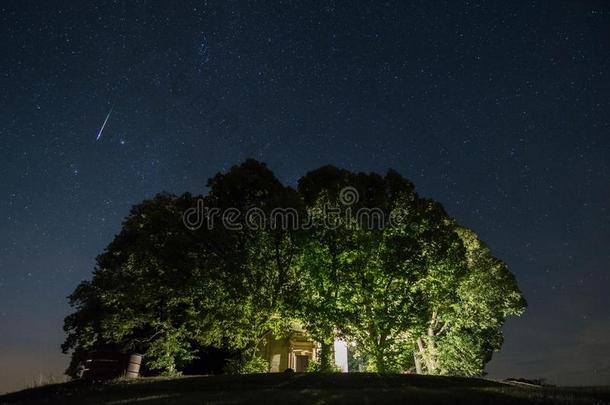 射击星关于英仙流星群流星阵雨