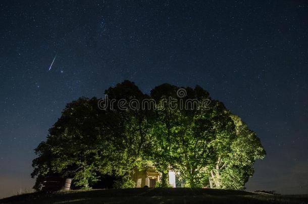 射击星关于英仙流星群流星阵雨