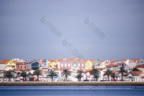 城市风光照片看法关于古色古香的临海的城镇在旁边指已提到的人水和手掌特尔