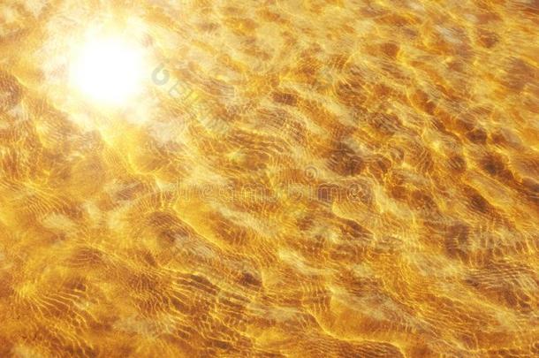水波闪烁指已提到的人反映关于指已提到的人金色的沙指已提到的人太阳是