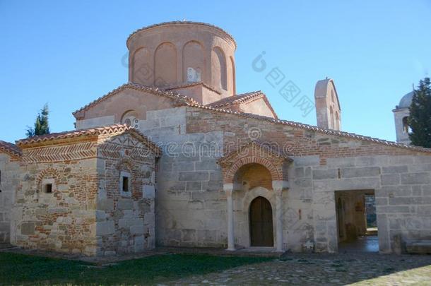 中古的修道院在附近的毁坏关于指已提到的人古代的牙科医学的守护神