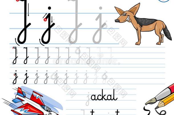 怎样向写信英语字母表的第10个字母练习本为孩子们