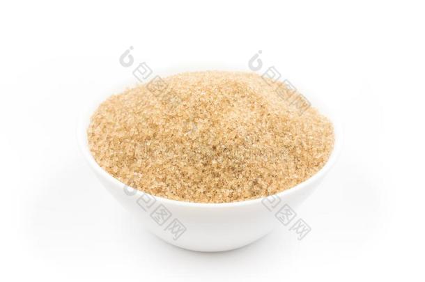 红糖的一种食糖采用一白色的碗