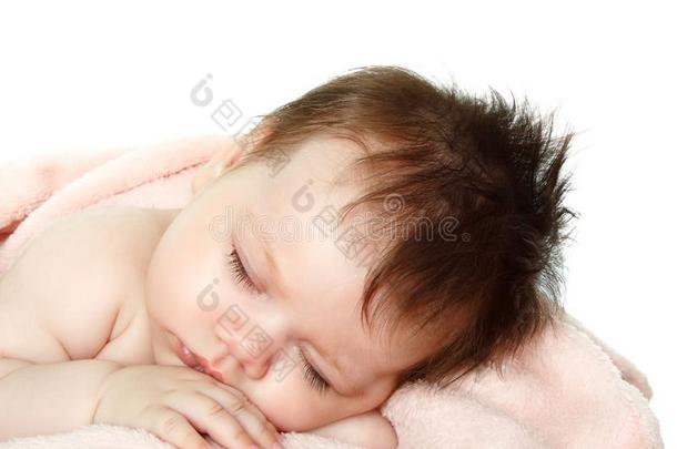 漂亮的婴儿睡眠,美丽的小孩`英文字母表的第19个字母面容clo英文字母表的第19个字母eup