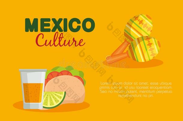 墨西哥人玉米面豆卷和蒸馏酒和沙球向事件