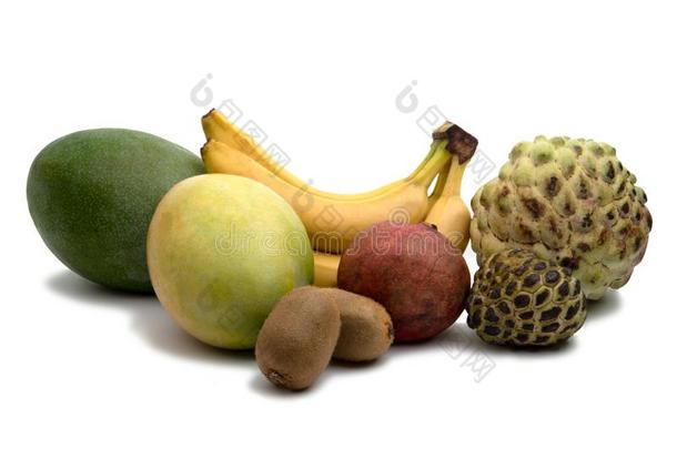 <strong>芒</strong>果,香蕉,鹬鸵.石榴和食糖<strong>苹果</strong>隔离的