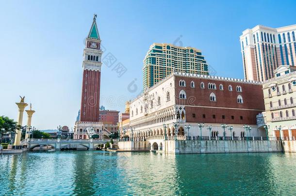美丽的建筑学建筑物关于威尼斯的和别的旅馆雷索