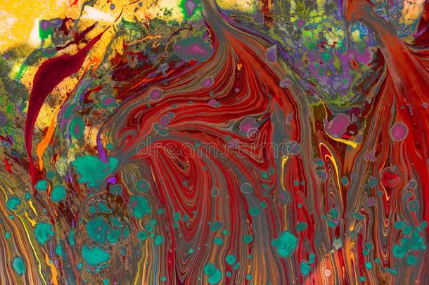 抽象的大理石花纹艺术榜样同样地富有色彩的背景