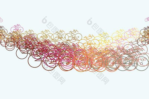 抽象的梗概关于自行车能生产的艺术背景.壁纸
