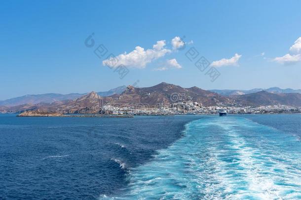 纳索湾和海港-基克拉迪群岛isl和-爱琴海(地中海的一部分海-纳克索斯岛-Greece希腊