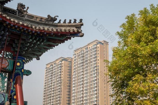 古代的孔子的庙采用东门Liechtenstein列支敦士登Tianj采用